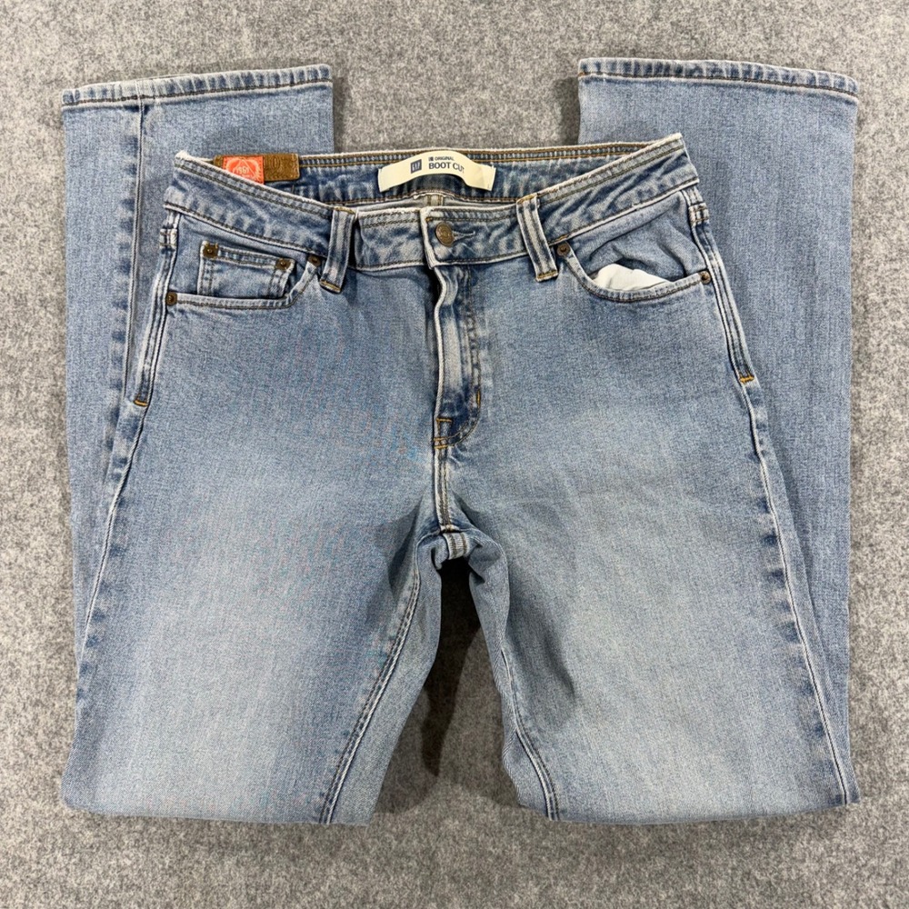 GAP 1969 Original Boot Cut Jeans Light Wash Denim Size 10R